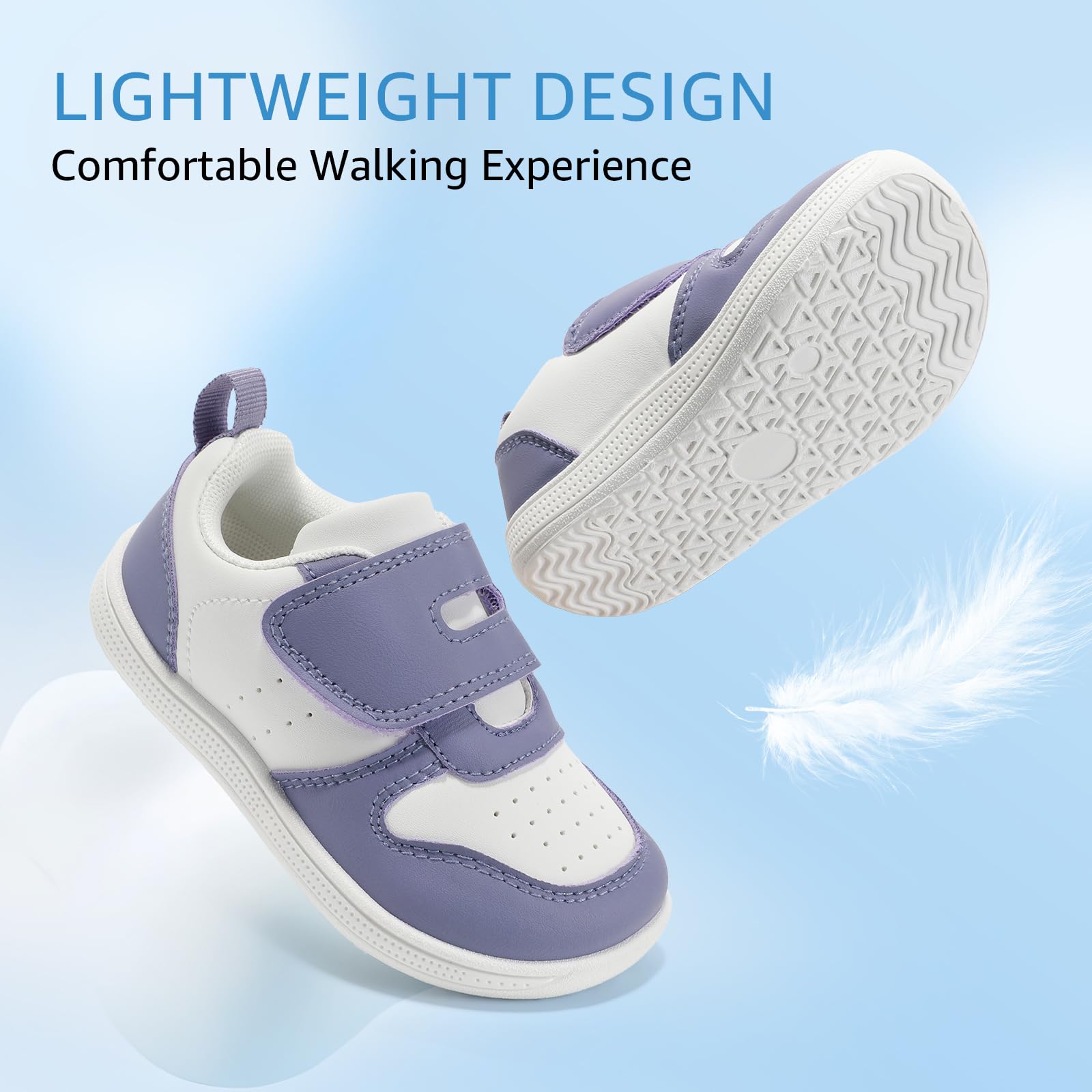 STQ KIDS Barefoot Niños Zapatillas Deportivas Niña Moda Clásicas Calzado Respetuoso Bebe Antideslizante Primeros Pasos Non-Slip Descalzo con Caída Cero al Aire Libre para Mejor Regalo