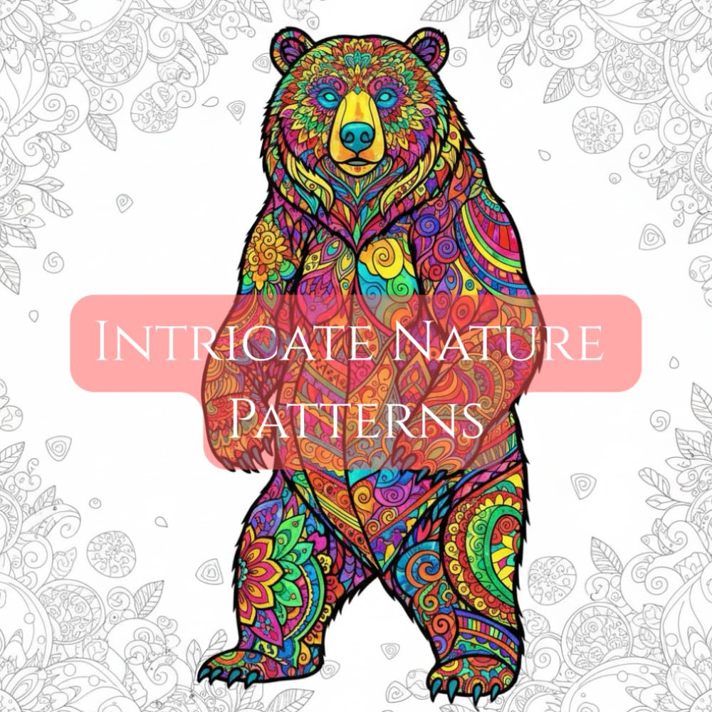 Intricate Nature Patterns: Adult Coloring Book For Mind Clarity: Relax and Discover calm and clarity through the soothing beauty of nature