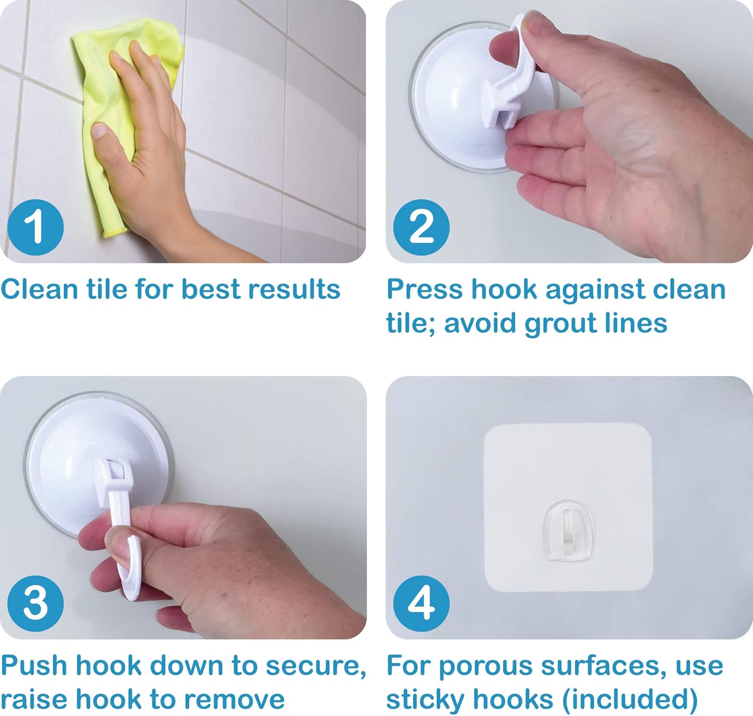 Lilly's Love Bath Toy Storage - Large 14 x 20 inch Bathtub Toy Holder   2 Locking Hooks, Quick Dry & Easy for Kids to Put Bath Toys Away