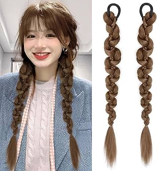 Amazon.co.jp: HAPVITAL ヘアエクステ 三つ編み ウィッグ ダンス