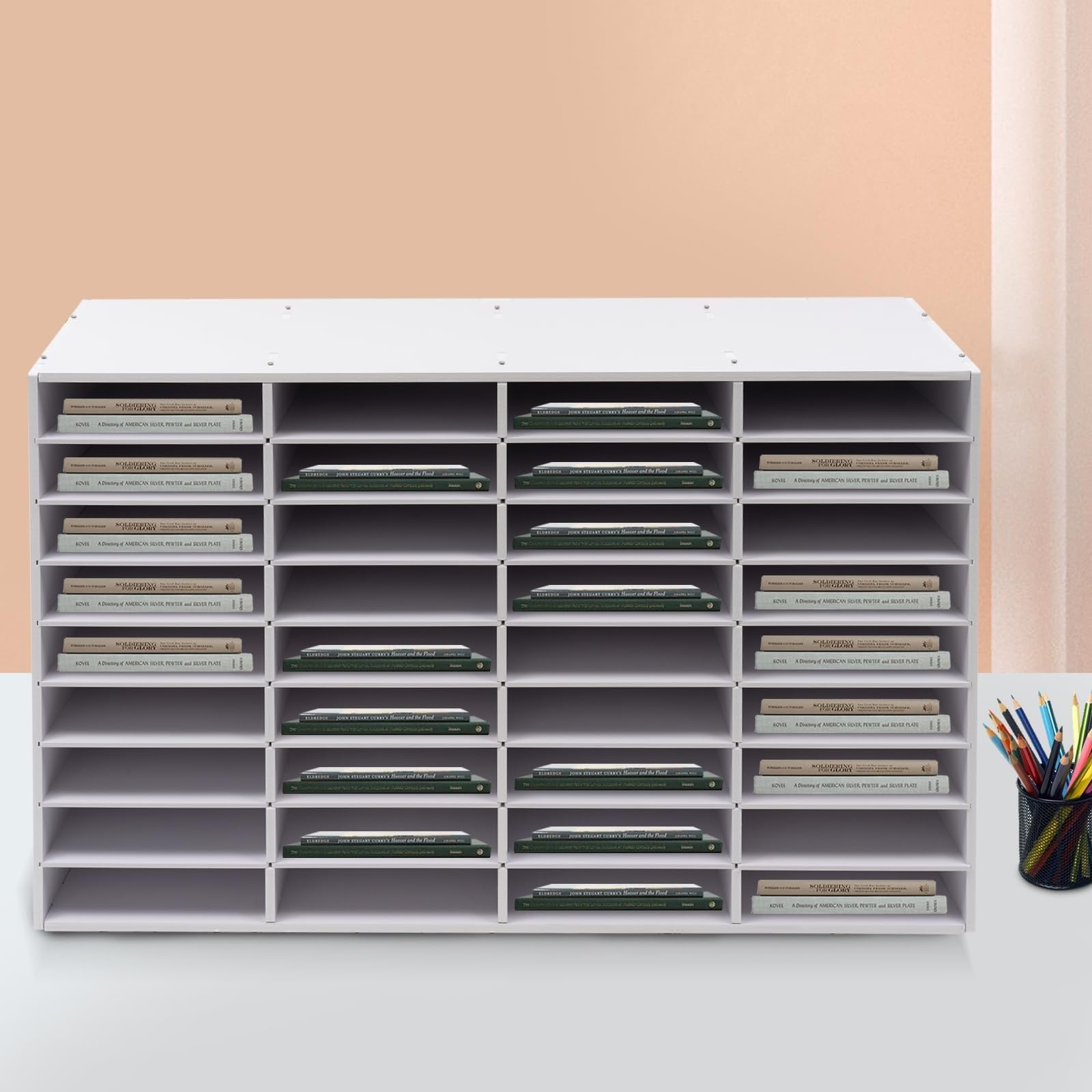 Organizzatore Da Scrivania Con 36 Scomparti, Robusto Organizer For Documenti, Armadietto Portaoggetti For Posta E Documenti D'ufficio, For Una Gestione Efficiente Dello Spazio Di Lavoro.