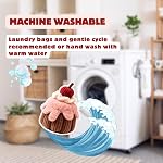 Enrichissement de chien Snuffle Jouet pour le travail du nez, Squeaky Crinkle Cacher et chercher Porte-Traits en peluche Jouet chiot gâteau d'anniversaire pour petits chiens moyens grands – Canèle cerise