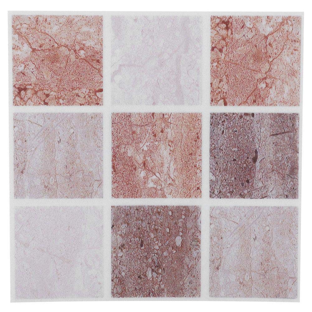 18pcs Tile Transfer Stickers, Mosaic Wall Stickers Bathroom Kitchen DIY Home Bathroom Waterproof Backsplash(10 x 10 cm)