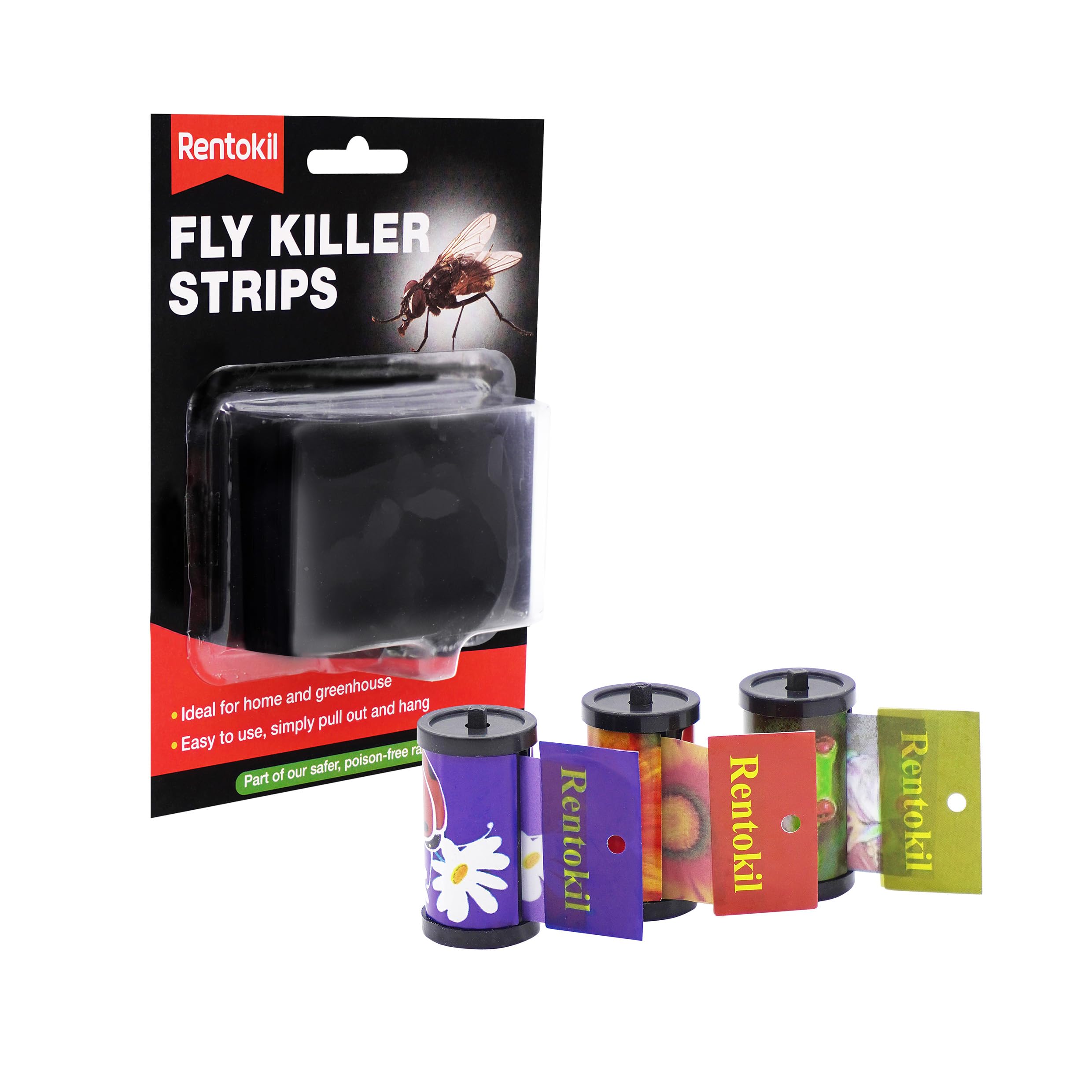 3 x Fly Killer Strips - 3 Pack Fly and Wasp Control