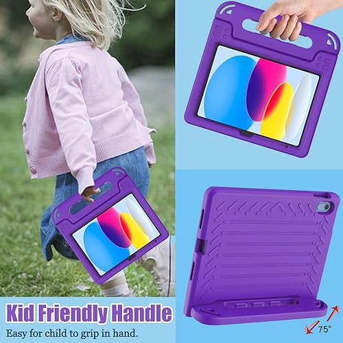 Miniatura 3 de AVAWO Funda infantil para iPad (A16) de 11 generación de 11 pulgadas 2025, iPad de 10.9 pulgadas 2022 con protector de pantalla integrado, duradero,
