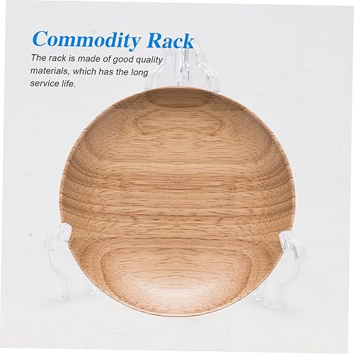 Miniatura 4 de Cabilock Soporte de plástico transparente, soporte de exhibición transparente, caballetes de plástico transparente, estante de placa triangular,