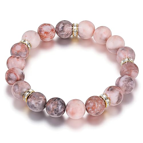 Healing Beaded Bracelet for Women - Rose Quartz & Chakra