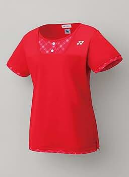 YONEX 赤 Vネック Tシャツ　レディースＯサイズ YONEX 赤 Vネック Tシャツ レディースOサイズ - メルカリ
