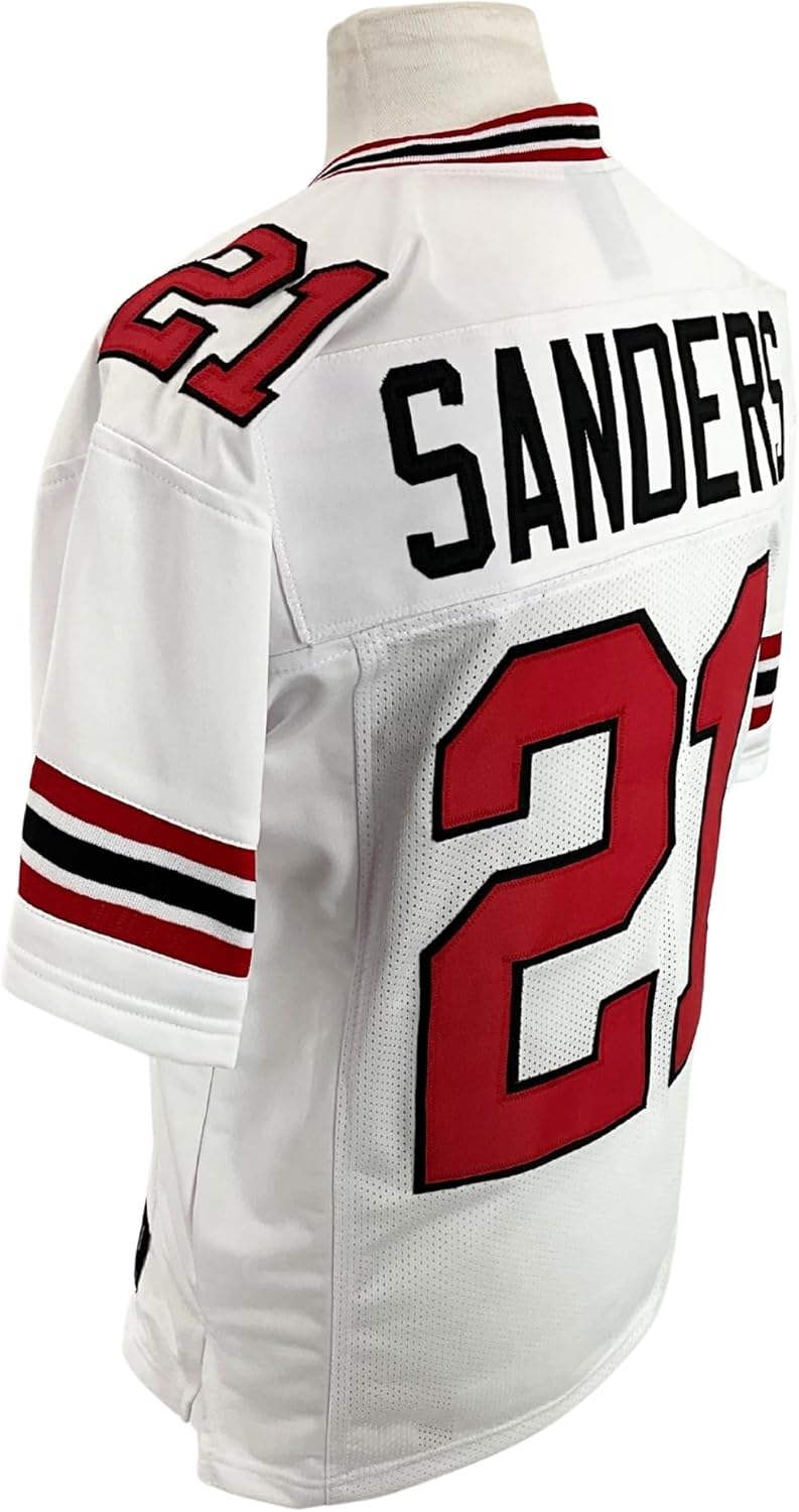 Deion Sanders Jersey White Atlanta | Unisex Adult Sizes S-5XL Unsigned Custom Sewn Stitched - Image 5