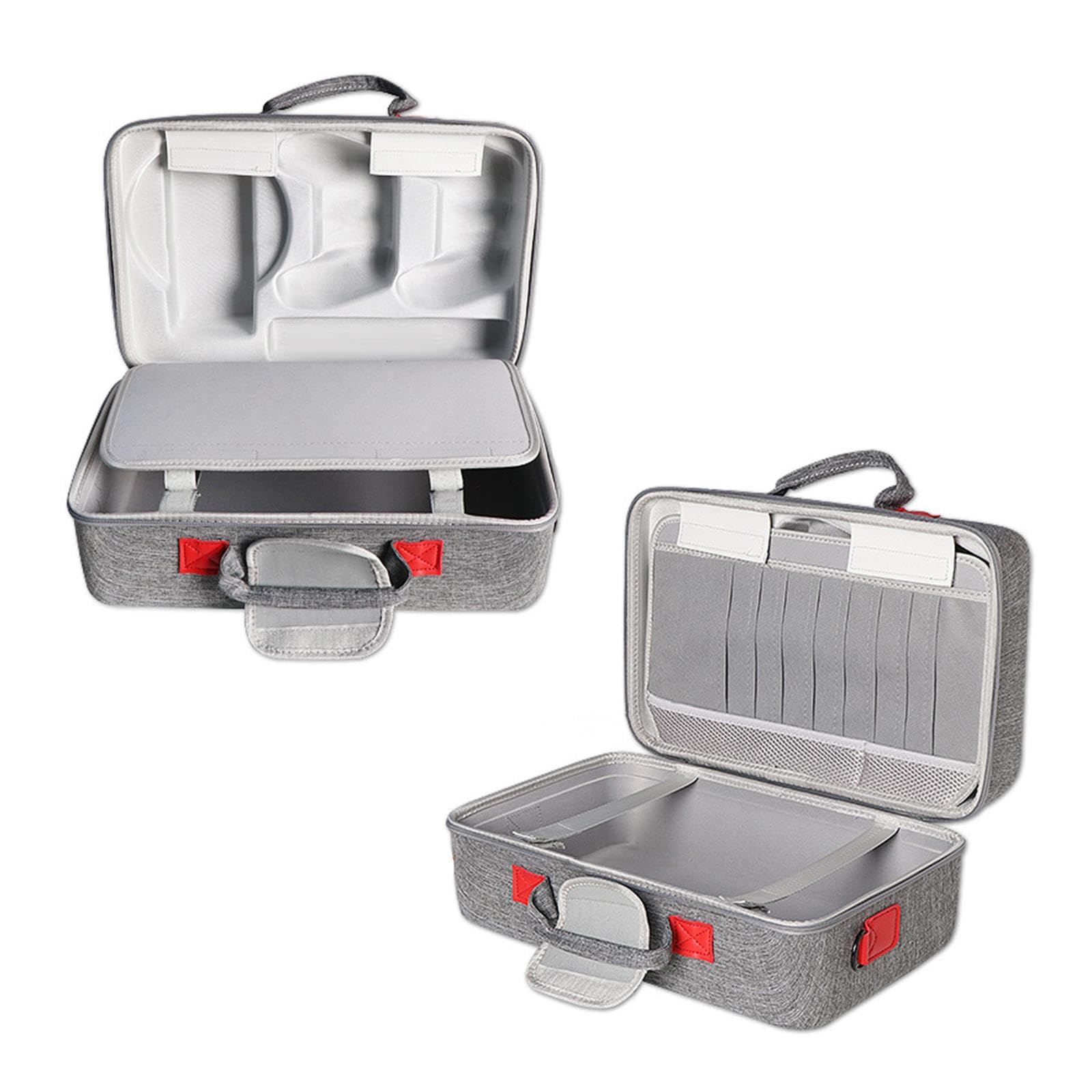 Estuche rígido de EVA para Consola de Juegos, Bolsa de Viaje portátil, Funda Protectora para Auriculares, Cables de Carga y mandos, Gris