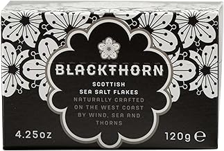 Blackthorn Scottish Gourmet Sea Salt Flakes - Natural and Unrefined, 4.25oz Box