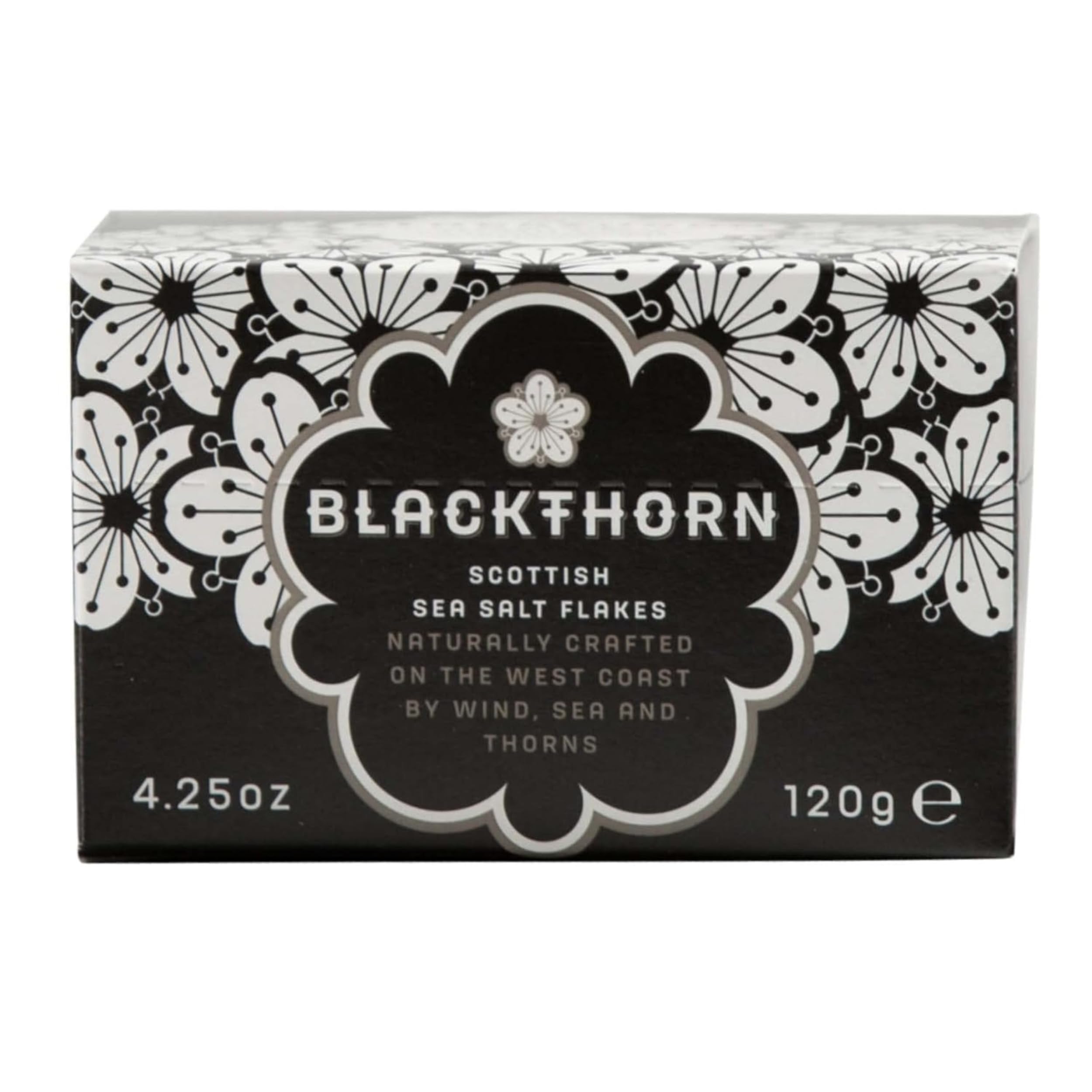 Blackthorn Scottish Gourmet Sea Salt Flakes - Natural and Unrefined, 4.25oz Box (Pack of 1)