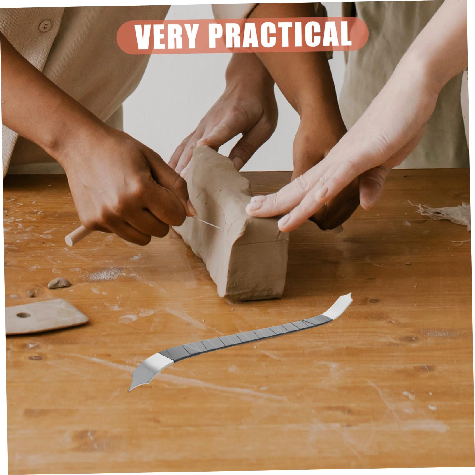Artibetter 5pezzi Strumento per Modellare Argilla Utensile di Sculpting per Argilla Polimerica Cutter per Intaglio e Dettagli Manico Ergonomico e Facile da Pulire per Progetti Creativi Fai Te