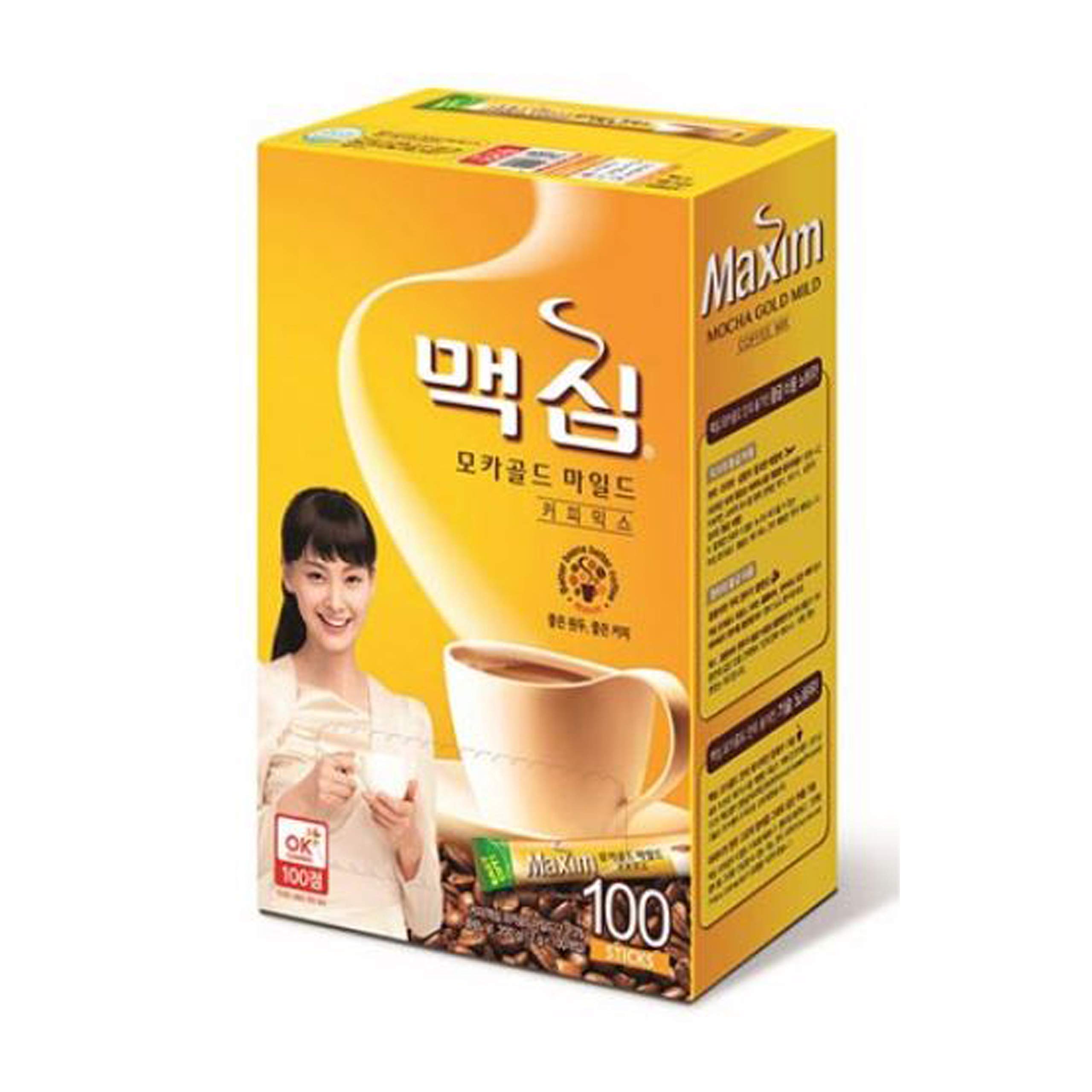 Amazon.co.jp: 韓国でコーヒー【Maxim Coffee Mix モカゴール】(100袋