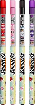 Smencils Sugar Star Scented Pencils HB #2 Graphite Pencils Made from Recycled Newspapers, 4 Pack, Long-Lasting Gourmet Scents, Fun School Supplies & Gifts for Kids, Teachers, Classroom Rewards