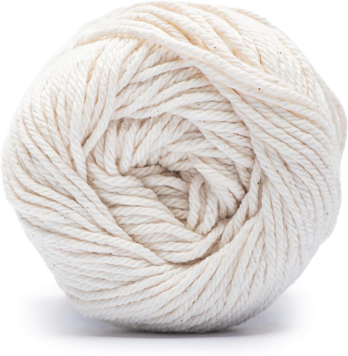 Peaches & Creme Solids 100% Cotton Yarn for Crocheting, Ecru 3 Pack