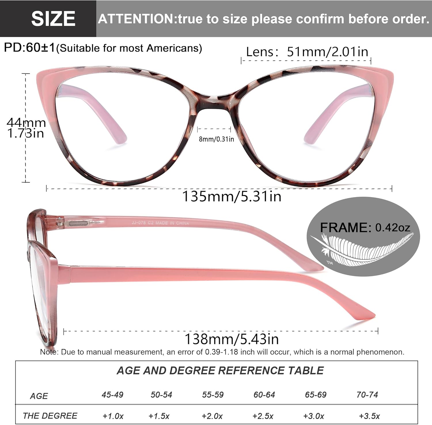 EYEURL 5 Pack Reading Glasses for Women-Cat Eye Blue Light Blocking Readers Fashion Computer Glasses with Spring Hinge Anti-Glare Readers for Women 2.25 - Image 3