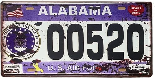 Miniatura 12 de Placa de matrícula de Wyoming de aluminio, placa decorativa de automóvil novedosa, placas de matrícula de 12"x6" para el frente del automóvil, placa