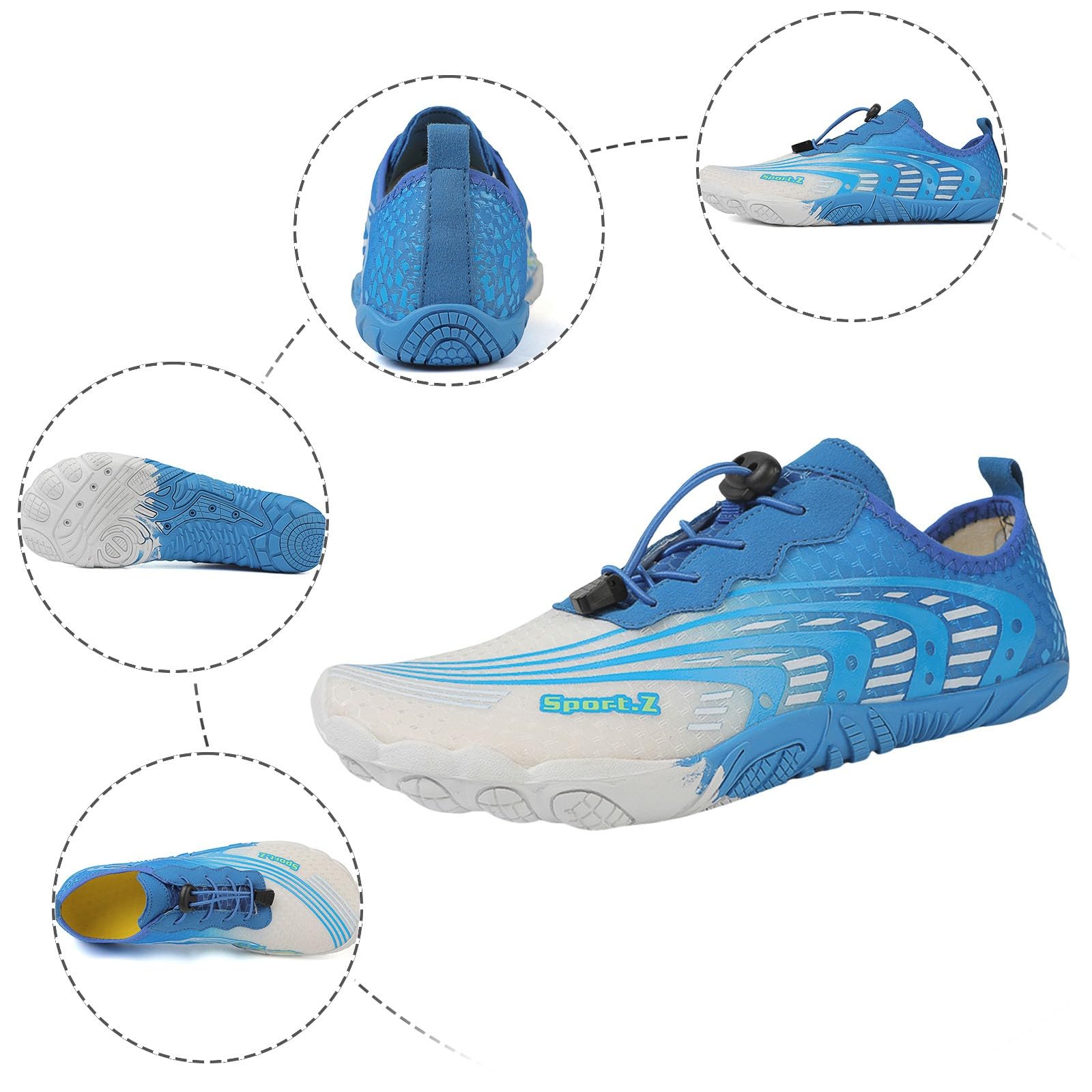 Générique Wasserschuhe für Damen und Herren, Planschschuhe, lässig, Outdoor, Strand, Schwimmen, Laufen, Wassersport, Damen