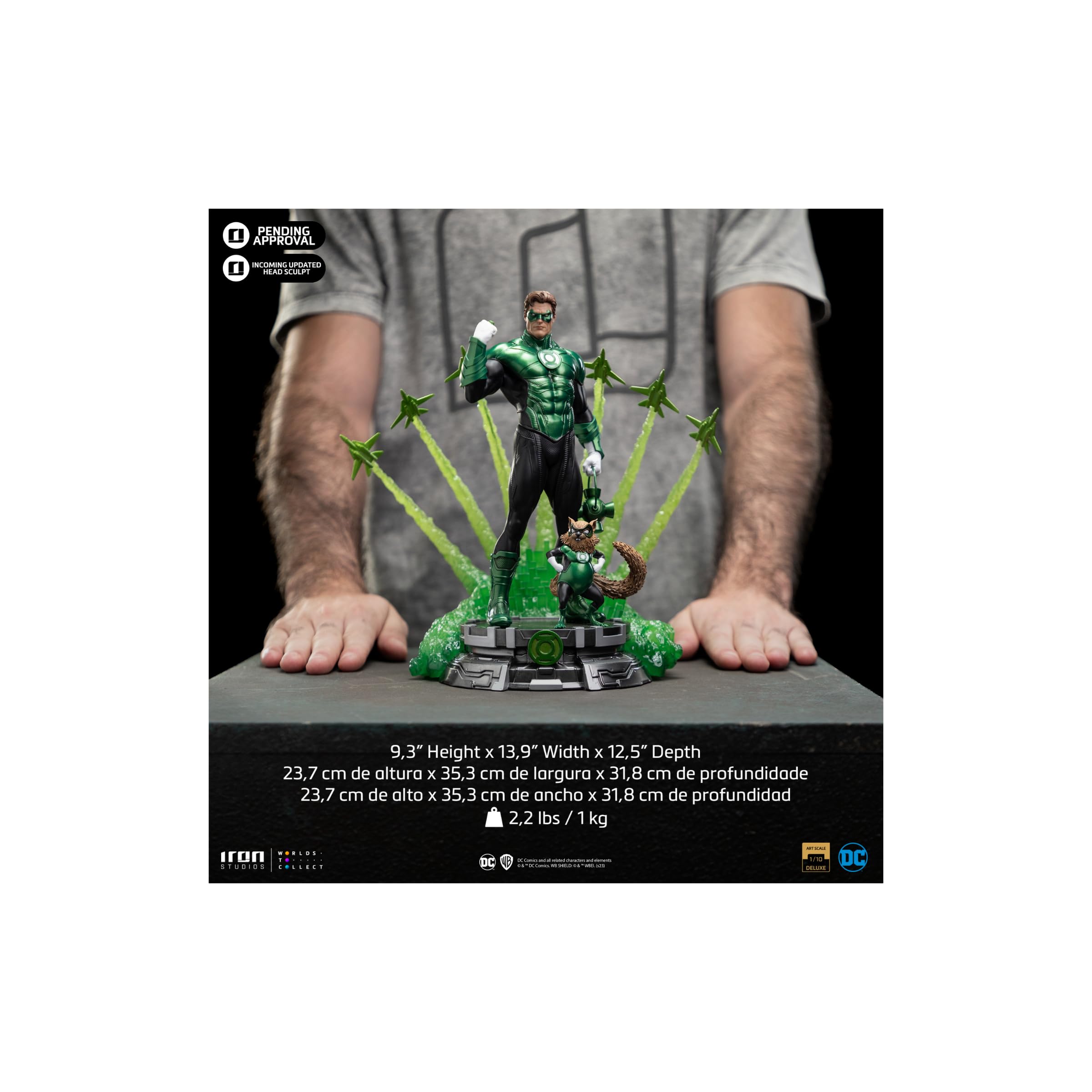 Iron Studios Statue Art Scale 1/10 Green Lantern Unleashed DC Comics, 23,7 cm