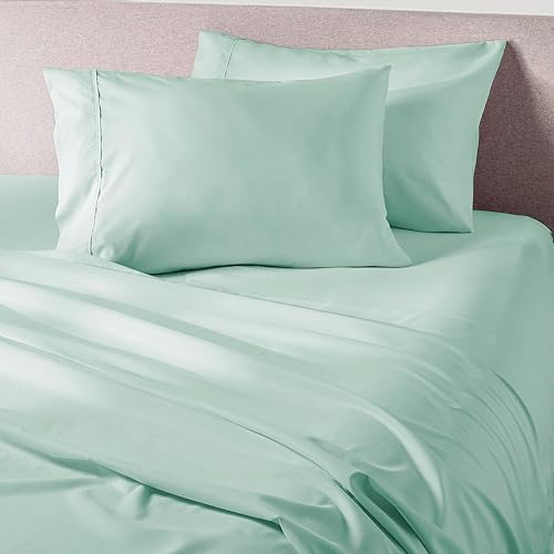 PeachSkinSheets Juego de Sábanas Mint Julep - Nivel de Suavidad de 1500tc - Sábanas Refrescantes Extra Suaves para Personas que Duermen con Calor y