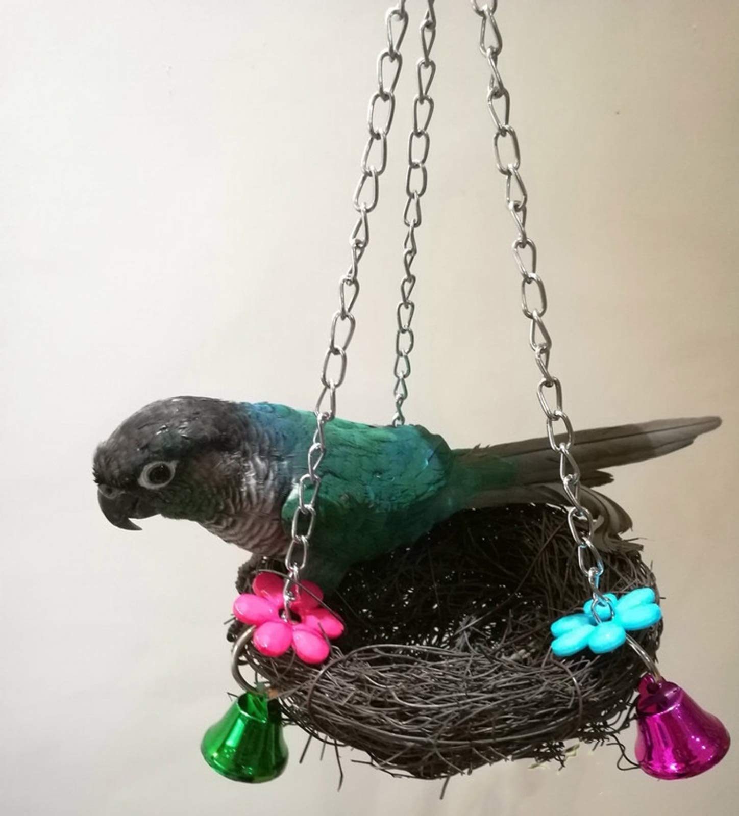 Nidi per Uccelli Nido di Uccello Naturale Fatto di Paglia, Posto di Riposo e di Allevamento per canarino Pappagallo, Diametro 12 cm, 15 cm, 17 cm, 20 cm, 25 cm (Size : Diameter 25cm)