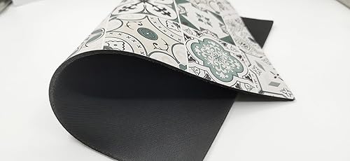 Miniatura 4 de Juego de 2 manteles individuales para mesa de comedor, tapete de mesa absorbente de agua, manteles individuales antideslizantes, adecuados para mesa