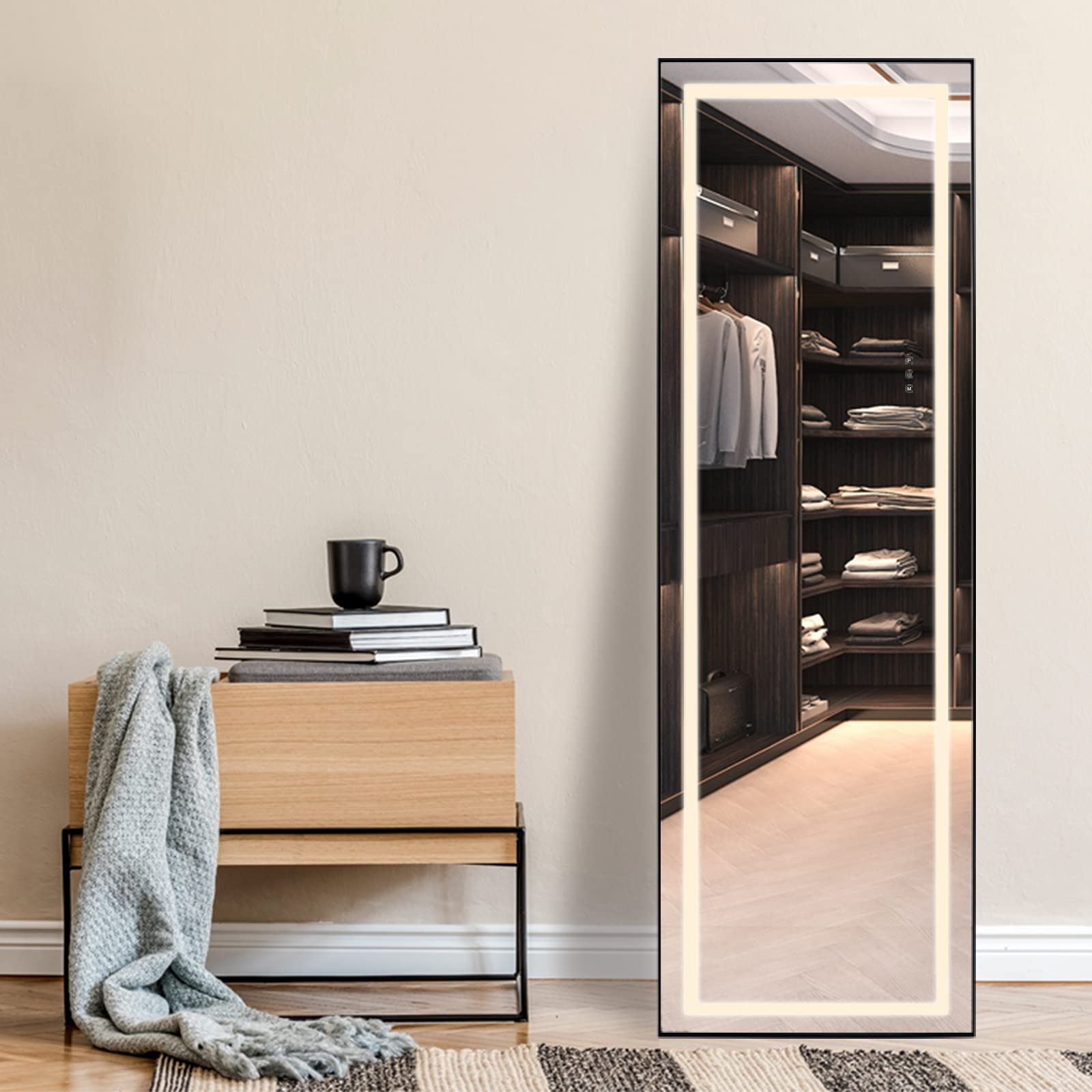 Buy BARMI 63"x20" Full Length Mirror with Lights,LED Free Standing