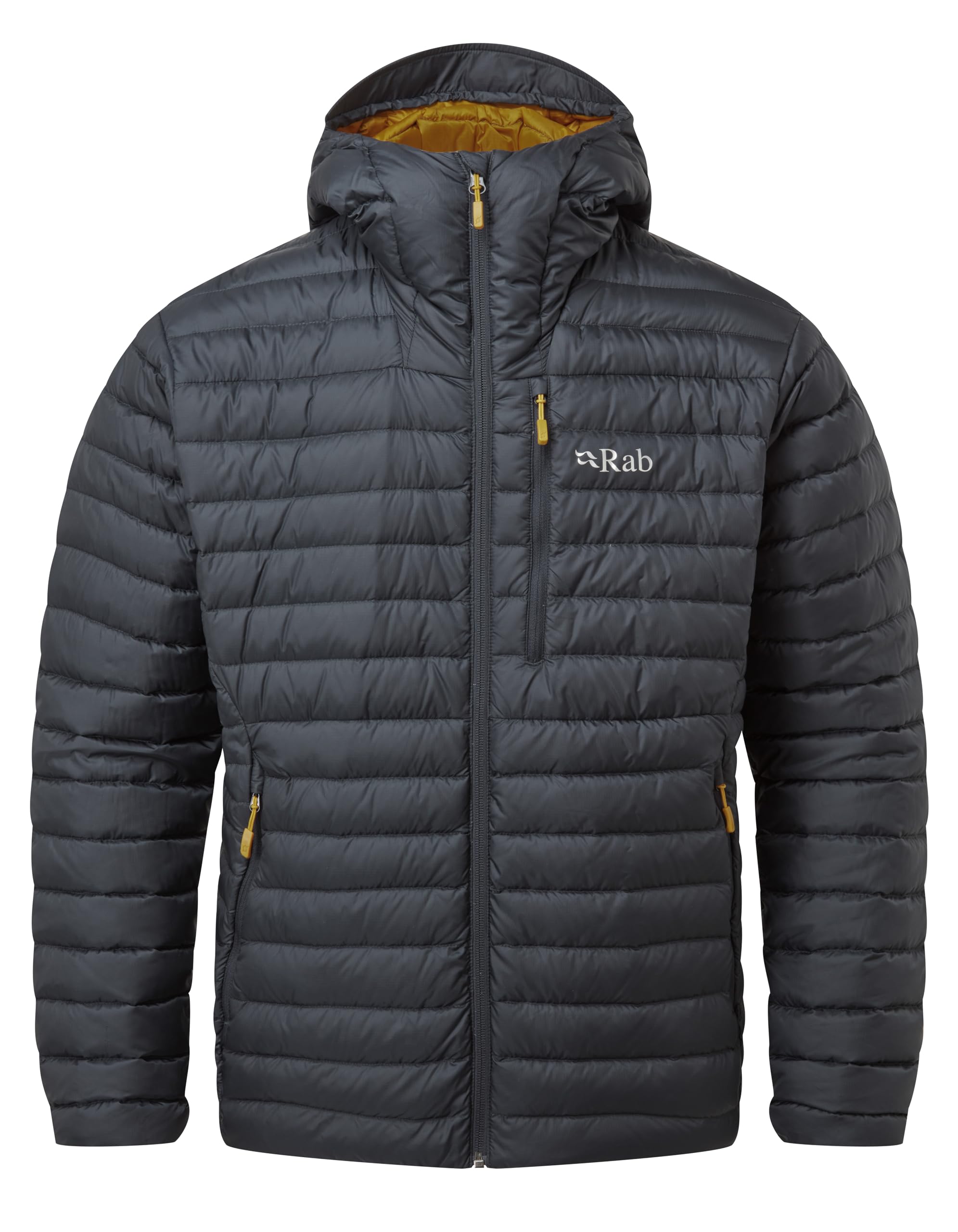 Rab Men's Microlight Alpine Jacket - Lightweight Down Coat for Trekking, Climbing, & Skiing - Beluga - XX-Large