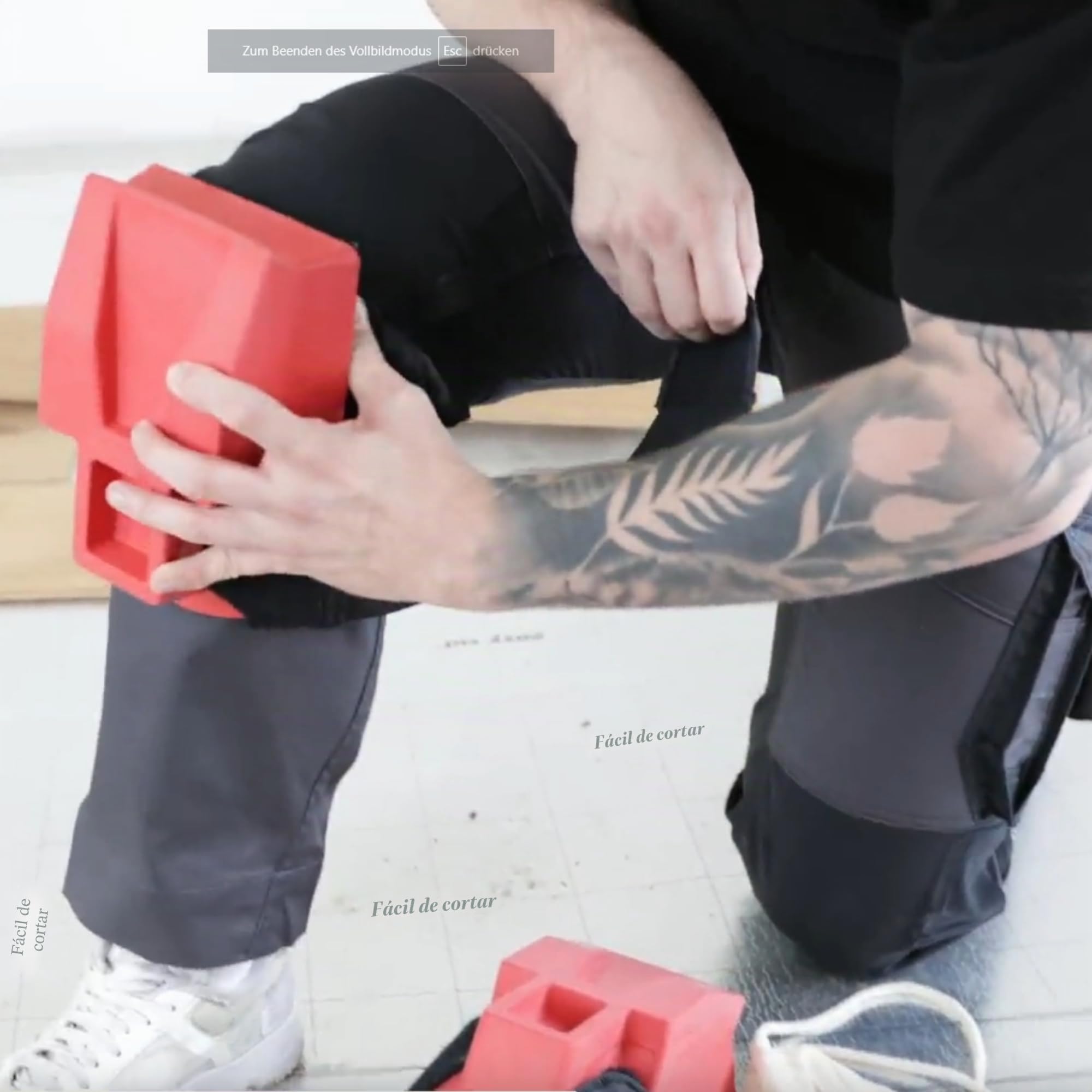 NIERHAUS WOHLTAT - Rodilleras protectoras para el trabajo y la salud, protección ergonómica de las articulaciones con alivio de presión, cómodas rodilleras para construcción, artesanía, jardín y