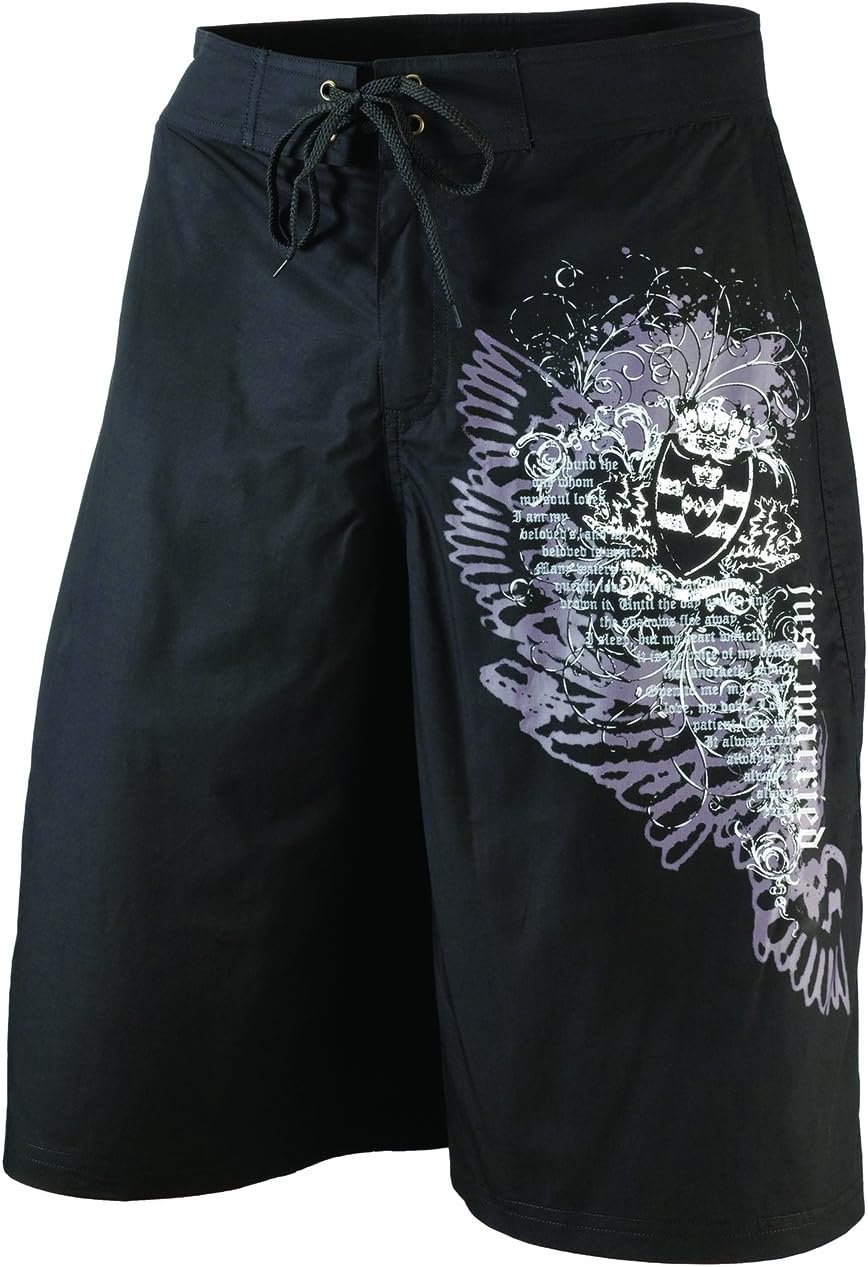 Lillian Rose Just Married Board Shorts for Men, Small, Size 30, Multi
