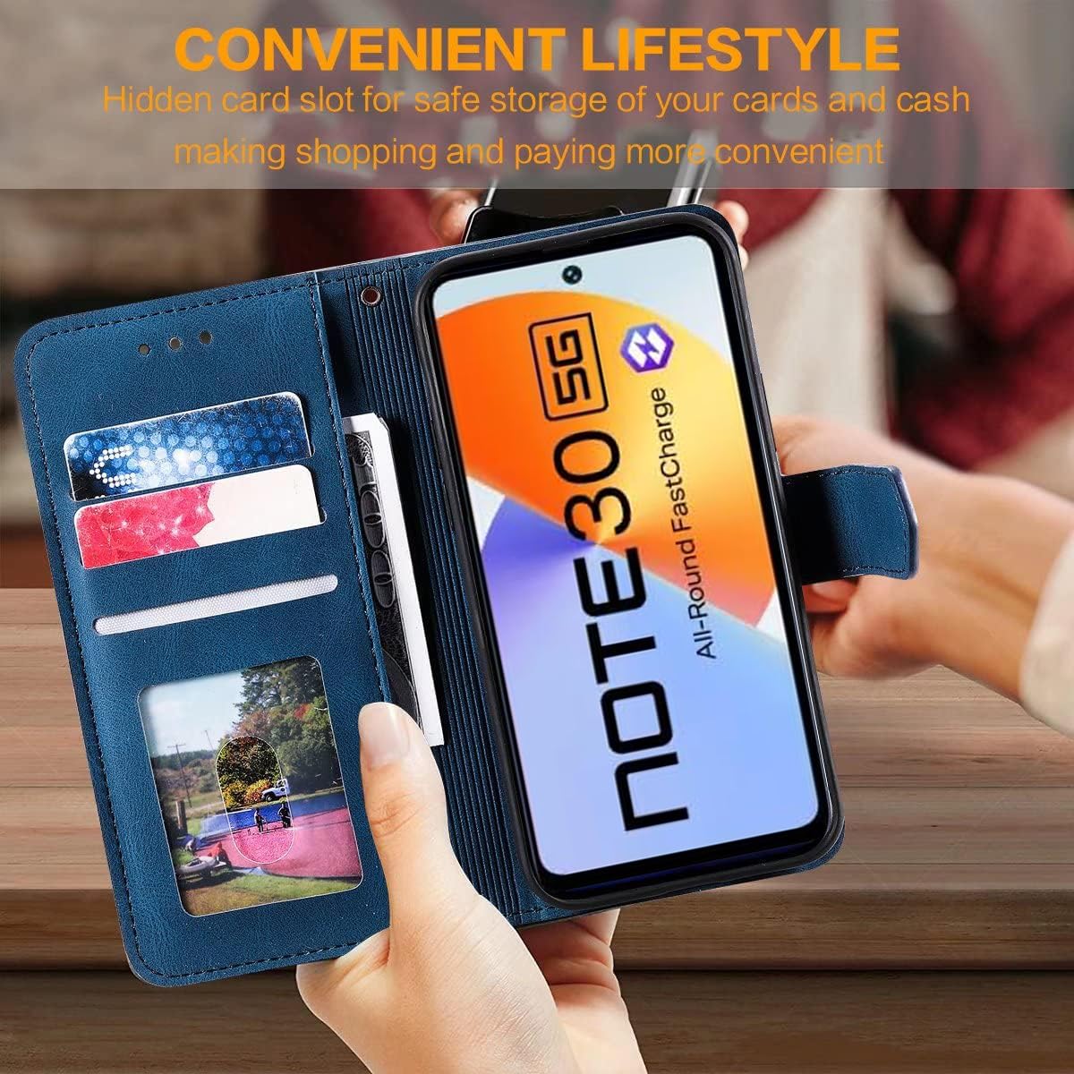 GoldKart Flip Cover for Infinix Note 30 5G - Leather & Stand -2 GoldKart Flip Cover for Infinix Note 30 5G - Leather & Stand -2