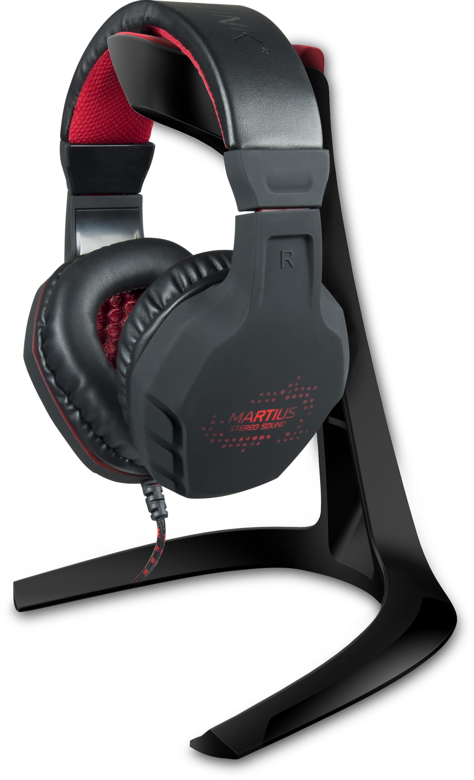 SpeedLink SL-800900-BK EXCEDO Headphones stand Black red trim