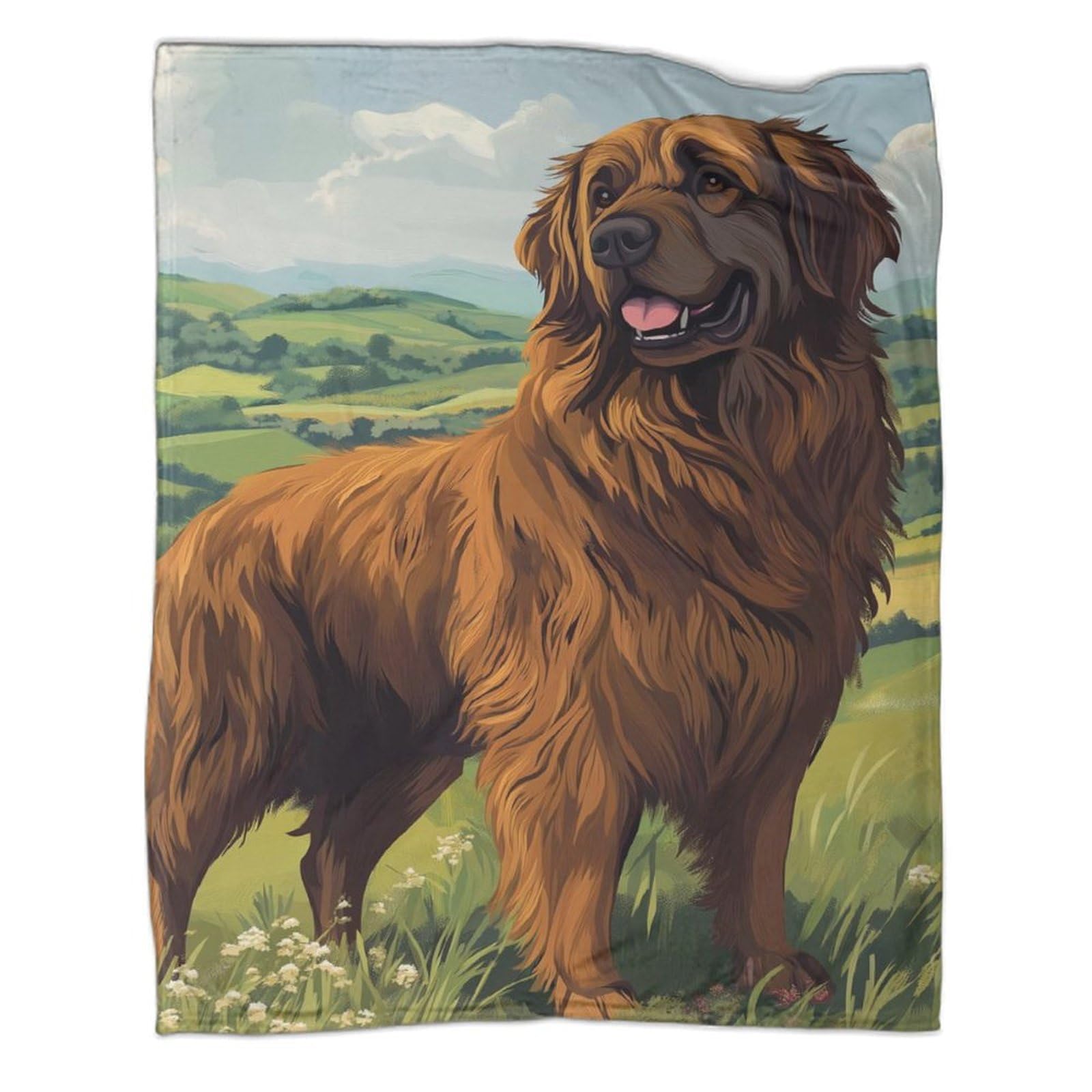 Couverture mastiff tibétaine moelleuse chaude pour lit et voyage