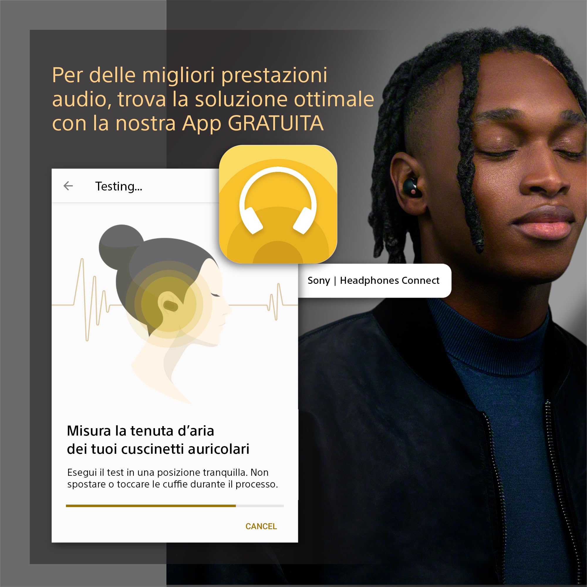 Sony WF-1000XM5 Cuffie Wireless con Noise Cancelling, Bluetooth, Cuffie In-Ear con Microfono, Fino a 24 ore di durata della batteria e Ricarica Rapida, IPX4, Funziona con iOS e Android -Nero