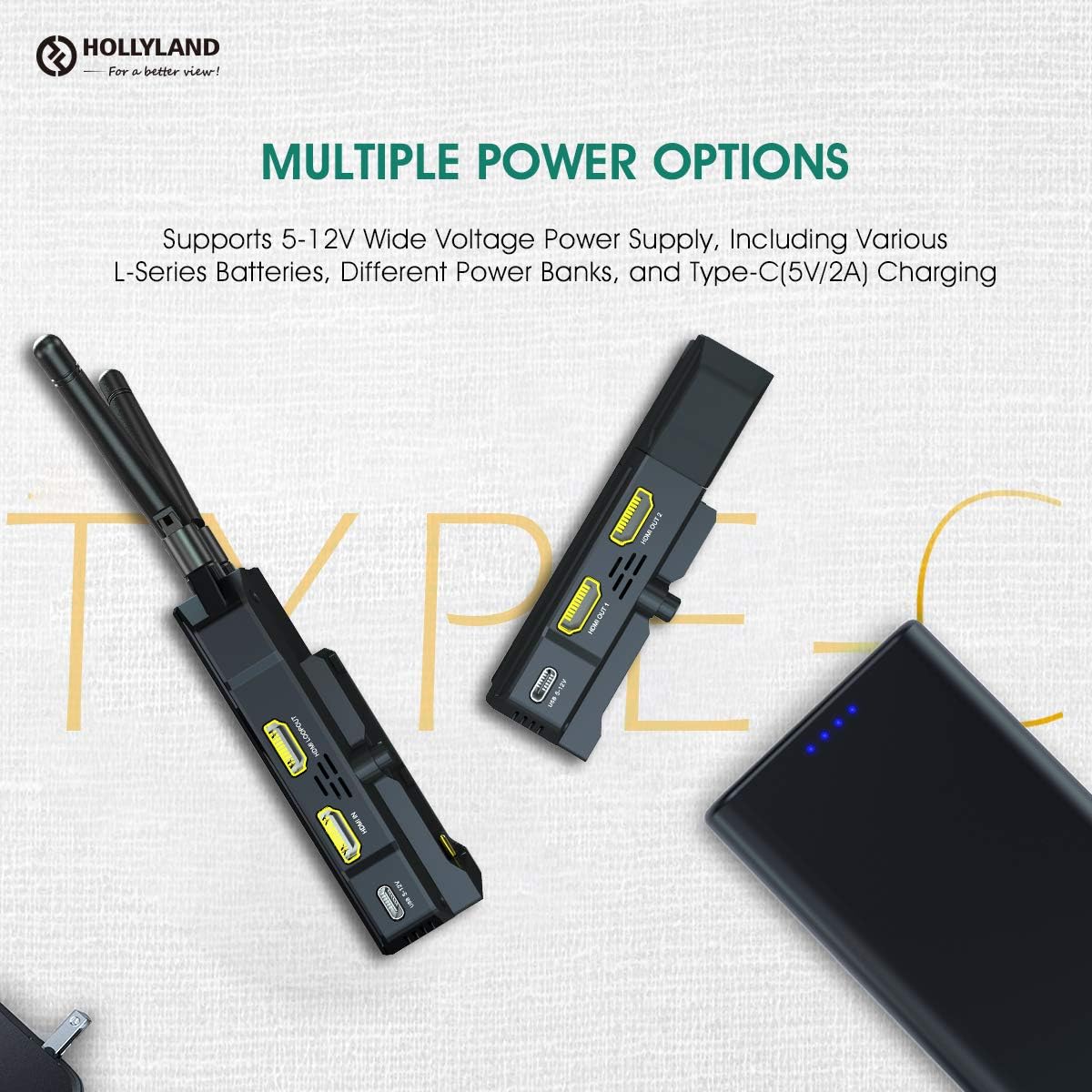 Hollyland Mars 300 Pro [Official Dealer] 1080p HDMI 5G Wireless Video & Audio Transmission 300ft 80ms Latency APP Support Android & iOS (Enhanced Package: Transmitter+Receiver) : Electronics