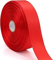 Vista 31 de Cinta blanca de 1-1/2 pulgadas, para envolver regalos, 50 yardas, perfecta para boda, fiesta, corona, costura, accesorios para el cabello