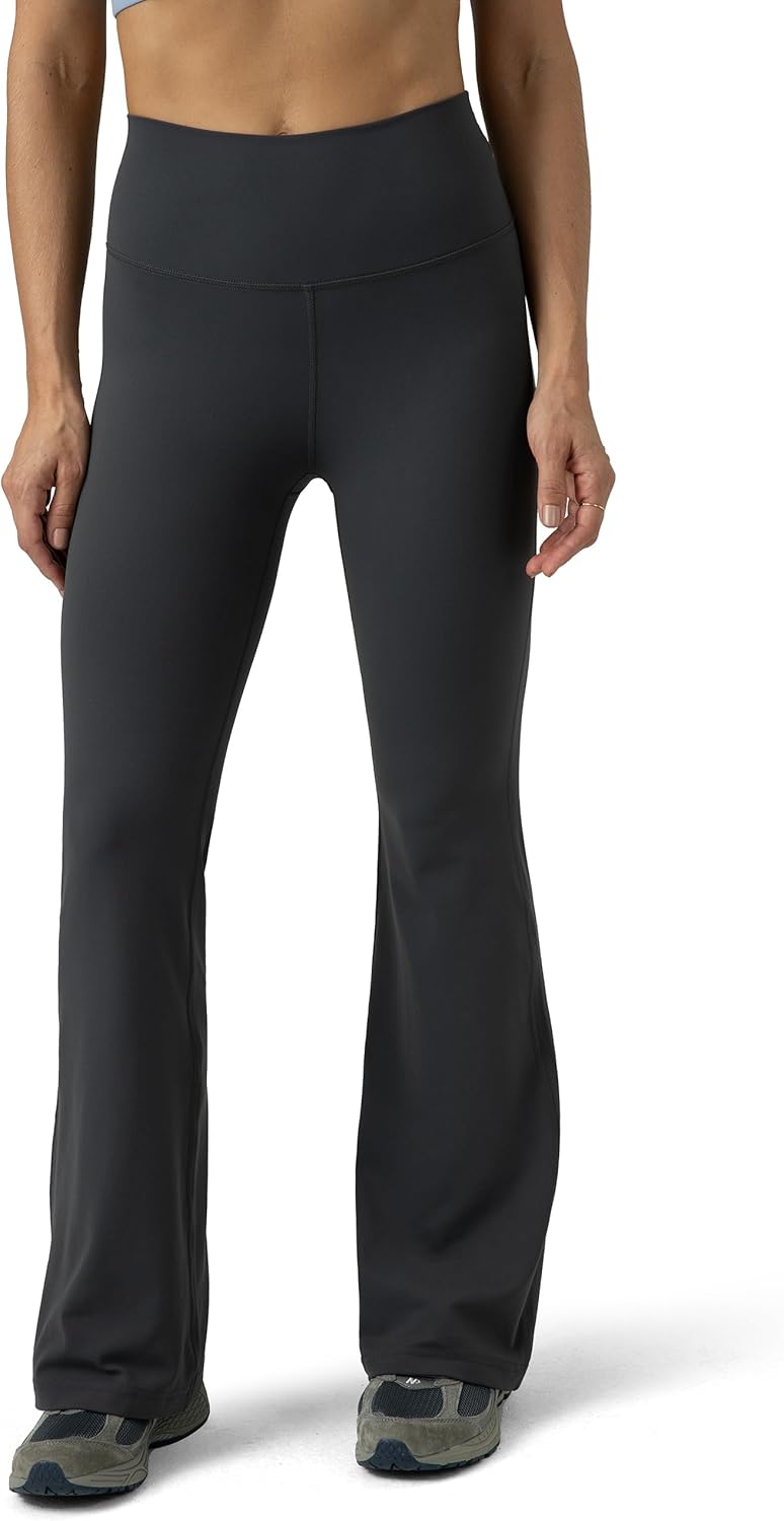 Colorfulkoala Women's Dreamlux Workout Flare Leggings High Waisted Wide Leg Bootcut Yoga Pants 29.5" / 31.5" Inseam