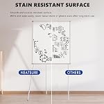 Large Whiteboard Easel with Stand, 36" x 24" Portable Standing Magnetic Dry Erase White Board, 3' x 2' Tripod Height Adjustable Flip Chart Easel for Home Office Classroom School, Silver