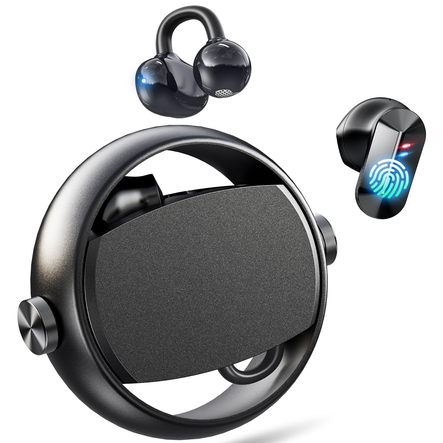 イヤホン bluetooth 【日本初登場・最新2in1・入耳式＋イヤーカフ式】…
