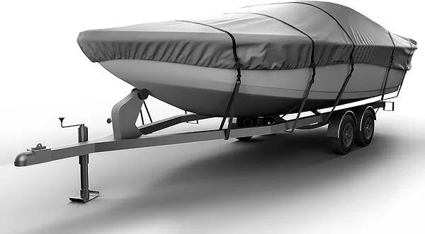 Seal Skin Covers Universal Boat Cover, Waterproof Marine-Grade Cover for 20'-22' L & Up to 106" W, Heavy-Duty & UV-Resistant, Ideal for Bass Boats, V-Hull, Fishing & Runboat