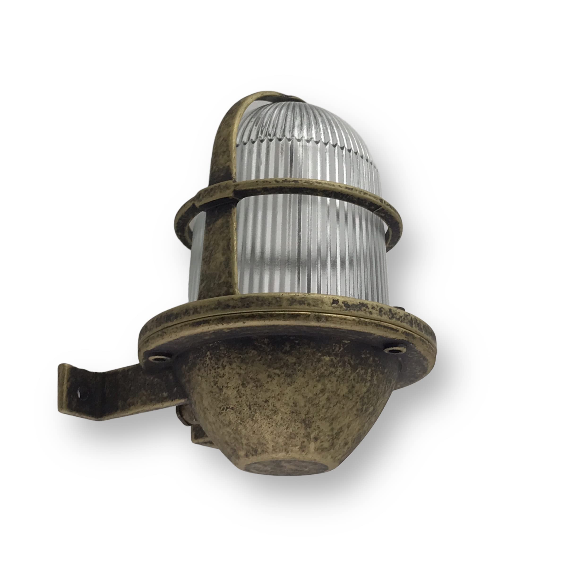 Mat Oxidation Lampada ad angolo in ottone massiccio pressofuso con rete a rete