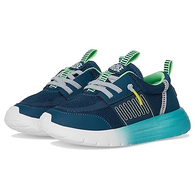 Hey Dude Kids Sirocco Play Sport Block (Little Kid/Big Kid) Boys Shoes Navy/Light Blue