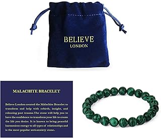 Sponsored Ad - Believe London New Gemstone Healing Chakra Bracelet Anxiety Crystal Natural Stone Men Women Stress Relief R...