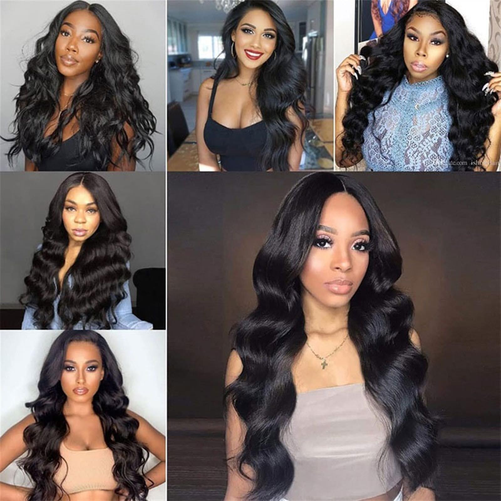 Peruki Część U część V peruka miękka Yaki Body Wave syntetyczna peruka z włosami żaroodporne bezklejowe pół peruki dla czarnych kobiet noszą i chodzą Koronkowa peruka(U Part,14inches)