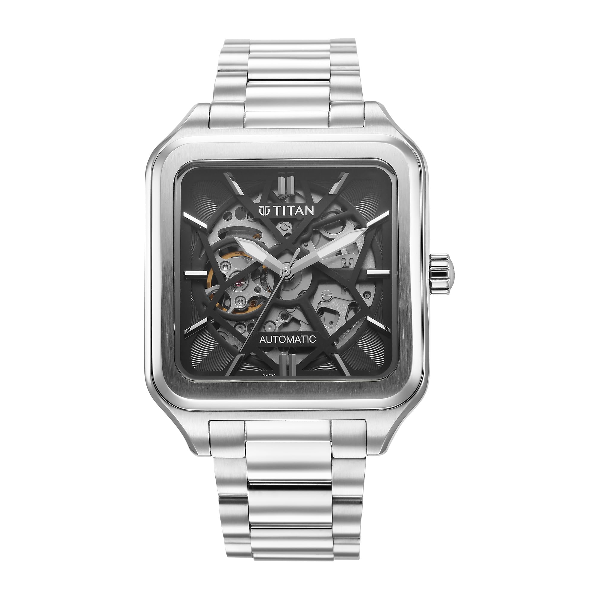 Titan Automatics Anthracite Analog Silver Dial Stainless Steel Strap for Men-NS90162SM01 (B0CC2H7NR5) Amazon Price History, Amazon Price Tracker