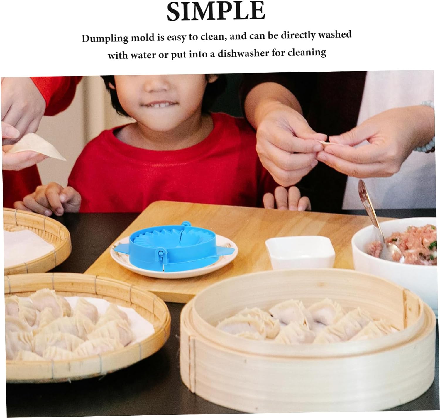 3pcs Dumpling Maker Molds Plastic Dough Press for Pastries