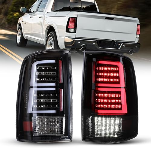 Nixon Offroad Conjunto de luces traseras LED para Dodge Ram 150025003500 2009-2018 con modelo de luces traseras halógenas de fábrica, luces traseras