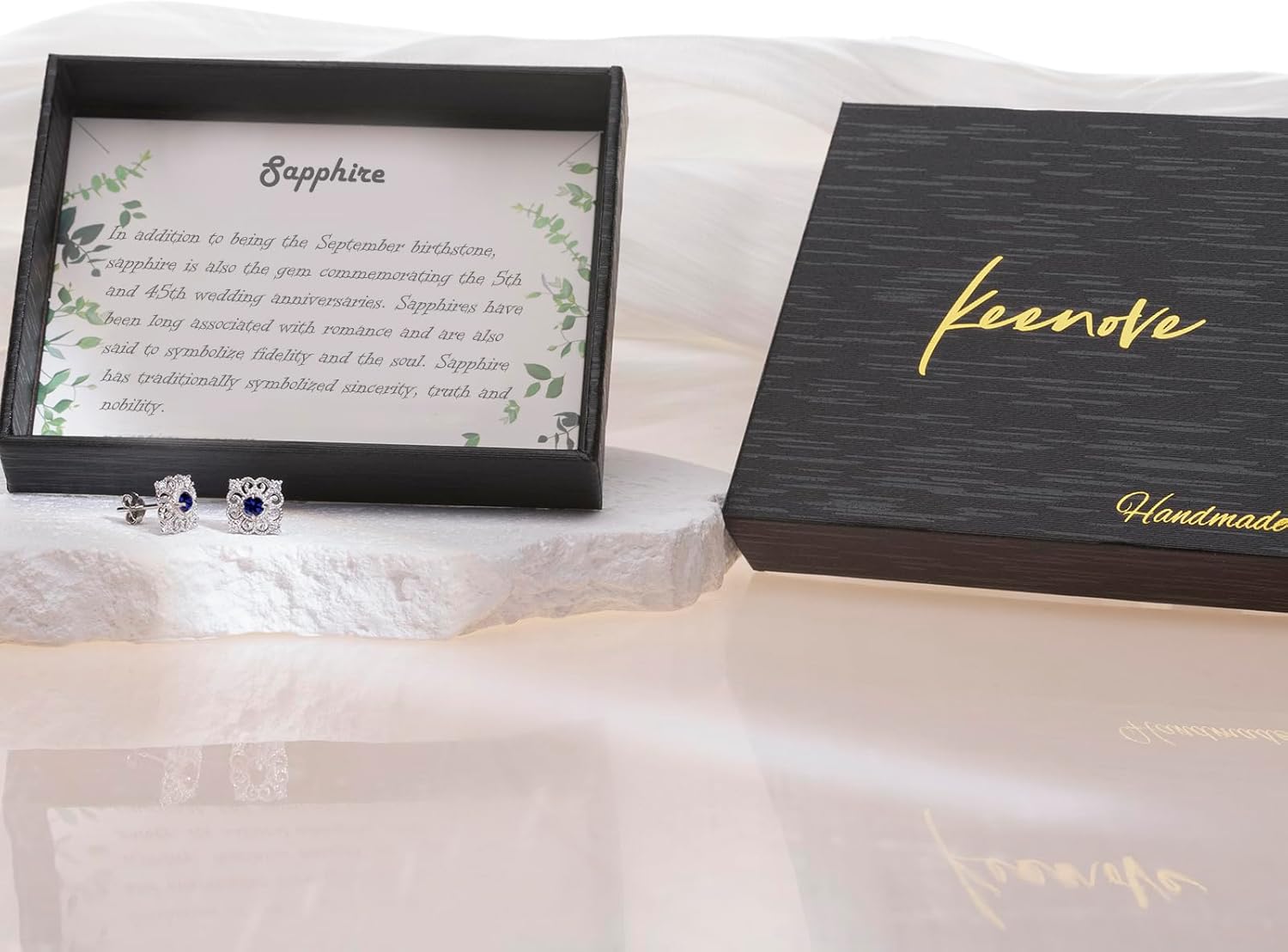 Small Purple Amethyst Sterling Silver Stud Earrings For Women Hypoallergenic Square Handmade Dainty Classy Nickle Free Light Weight February Birthstone Earrings Jewelry Gift For Her Keenove - Image 7