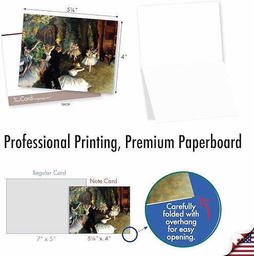 Miniatura 6 de The Best Card Company - Juego de 10 tarjetas de notas en blanco surtidas para todas las ocasiones, de 4 x 5.12 pulgadas con sobres de baile de